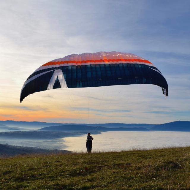 Parapente dans le Salève