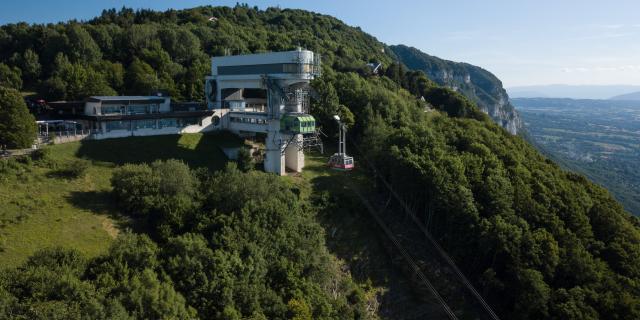 La téléphérique vue drone