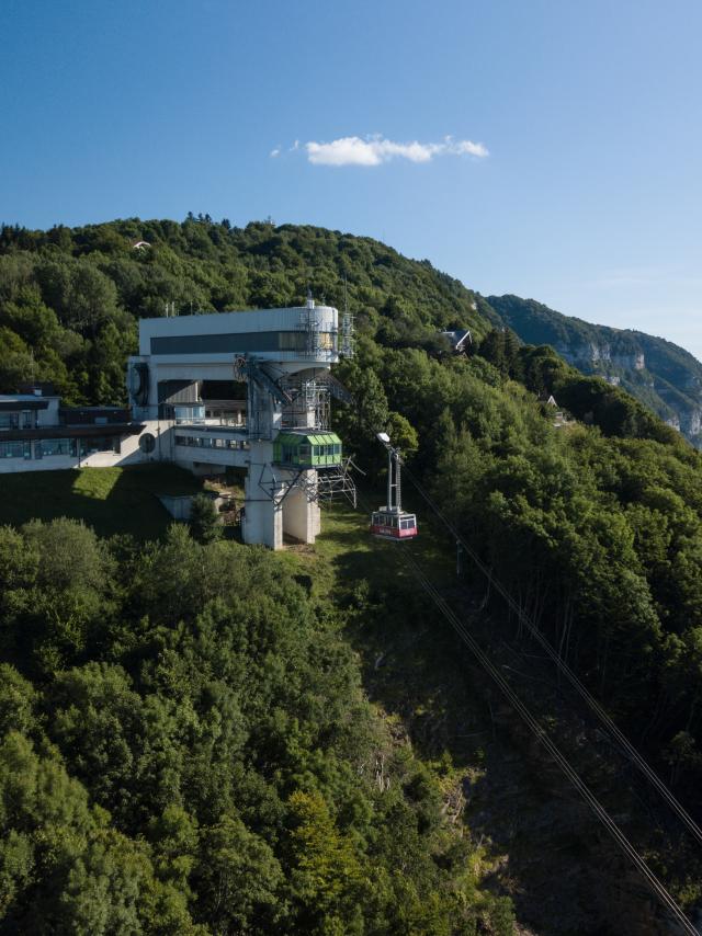 La téléphérique vue drone