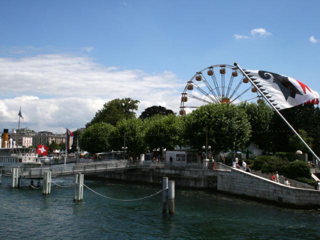 Les quais de Genève, jardin Anglais