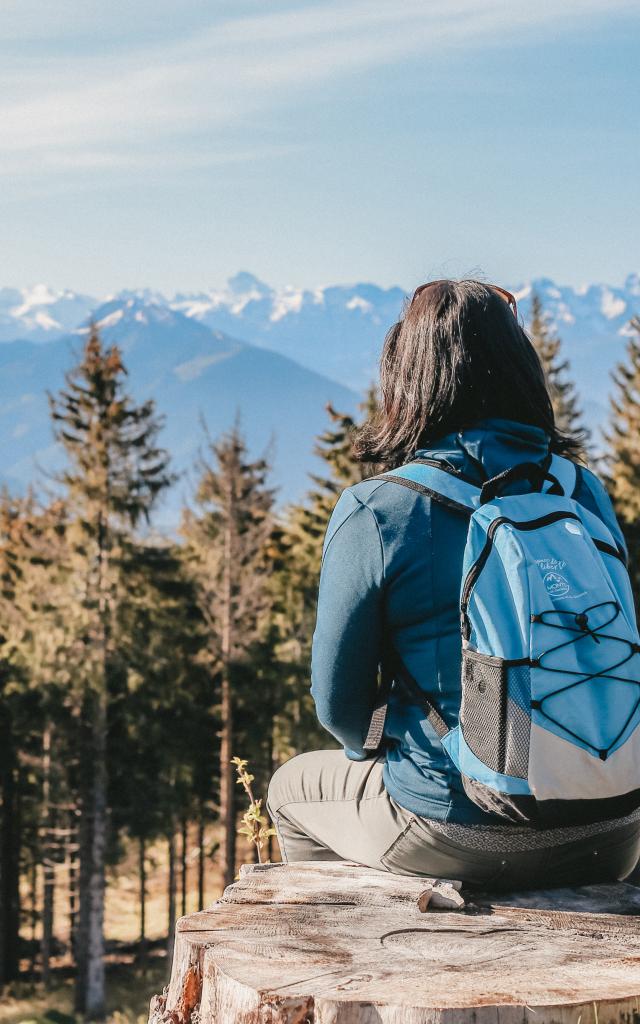 Vue sur le Mont-Blanc depuis le Signal des Voirons