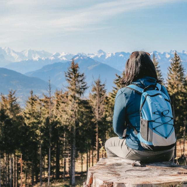 Vue sur le Mont-Blanc depuis le Signal des Voirons