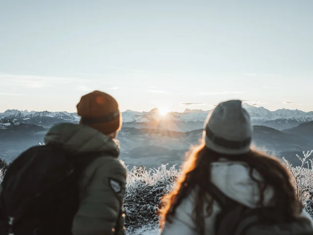 Lever de soleil aux Voirons